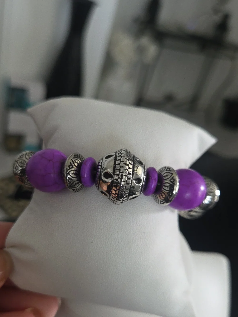 Paparazzi Majestic Masonry Purple Bracelet NWT